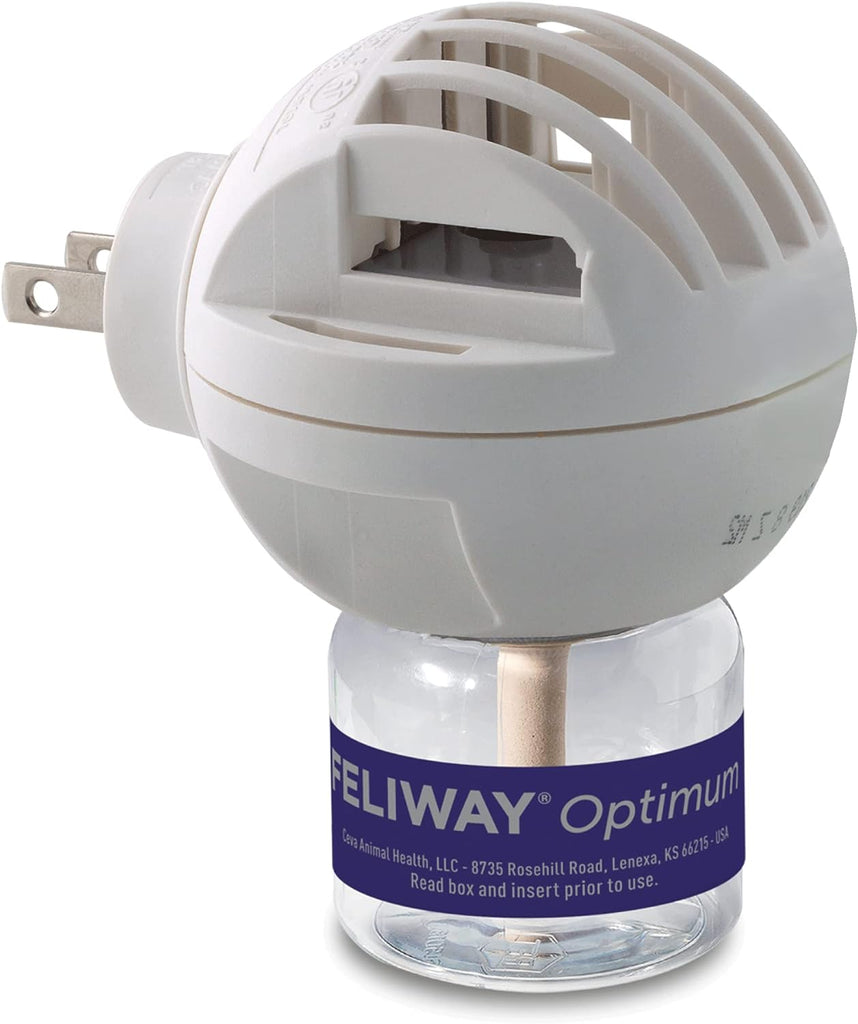 FELIWAY Optimum Cat, Enhanced Calming Pheromone Diffuser. 30 Day Starter Kit (48 mL)