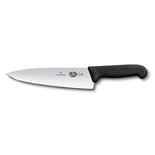 Load image into Gallery viewer, Victorinox Swiss Army 5.2063.20-X4 Fibrox Straight Chef&#39;s Knife Black 8 in