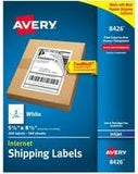 Avery Printable Blank Shipping Labels, 5.5