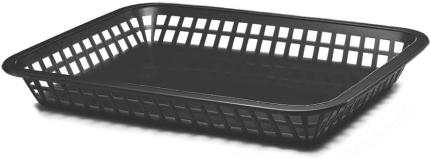 TableCraft 1079BK 11-3/4" Black Mas Grande Platter Basket - Pack of 12