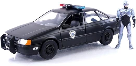 Robocop 35th Anniversary 1:24 OCP Ford Taurus Die-Cast Car & 2.75" Robocop Figure, Toys for Kids and Adults