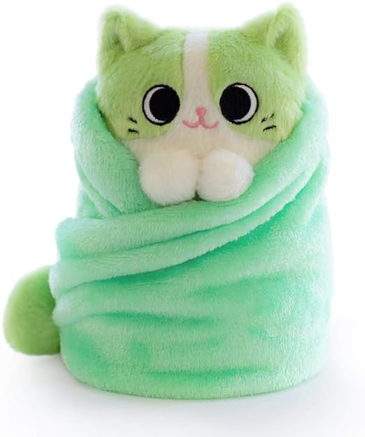 Hashtag Collectibles Purritos Series 2 Matcha - 7-inch Multi-colored Cat Toy Figure