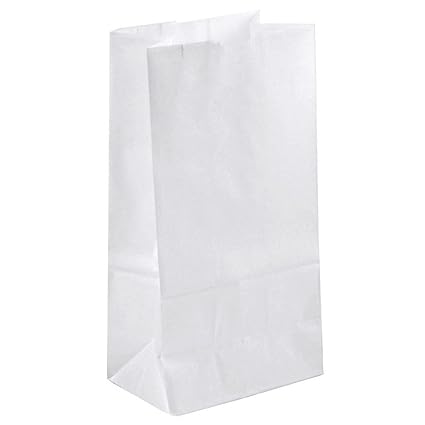 Duro 2 lb White Paper Bag, Bundle of 500