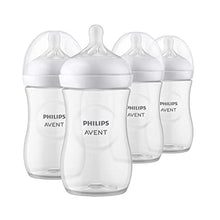 Load image into Gallery viewer, Philips AVENT Natural Baby Bottle with Natural Response Nipple, Clear, 9oz, 4pk, SCY903/04