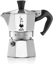 Load image into Gallery viewer, Bialetti - Moka Express: Iconic Stovetop Espresso Maker, Makes Real Italian Coffee, Moka Pot 1 Cup (2 Oz - 60 Ml), Aluminium, Silver