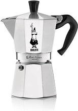 Load image into Gallery viewer, Bialetti - Moka Espress: Iconic Stovetop Espresso Maker, Makes Real Italian Coffee, Moka Pot 6 Cups (6 Oz), Aluminium, Silver