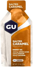 Load image into Gallery viewer, GU Energy Original Sports Nutrition Energy Gel, 24-Count, Salted Caramel
