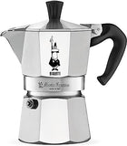 Bialetti - Moka Express: Iconic Stovetop Espresso Maker, Makes Real Italian Coffee, Moka Pot 9 Cups (14 Oz - 420 Ml), Aluminium, Silver