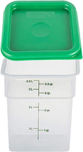 Load image into Gallery viewer, Cambro 4SFSPP190 4 Qt. Translucent Container with SFC2452 Kelly Green Lid, 4Quart