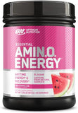 Optimum Nutrition Amino Energy - Pre Workout with Green Tea, BCAA, Amino Acids, Keto Friendly, Green Coffee Extract, Energy Powder - Watermelon, 65 Servings (Packaging May Vary)