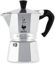 Load image into Gallery viewer, Bialetti - Moka Express: Iconic Stovetop Espresso Maker, Makes Real Italian Coffee, Moka Pot 1 Cup (2 Oz - 60 Ml), Aluminium, Silver