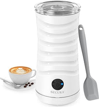 Load image into Gallery viewer, Secura Electric Milk Frother, Automatic Milk Steamer, 4-IN-1 Hot &amp; Cold Foam Maker-8.4oz/240ml Milk Warmer for Latte, Cappuccinos, Macchiato with Silicone Spatula, Silent Operation &amp; Shut-off