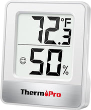 Load image into Gallery viewer, ThermoPro TP49 Digital Hygrometer Indoor Thermometer Humidity Meter Room Thermometer with Temperature and Humidity Monitor Mini Hygrometer Thermometer