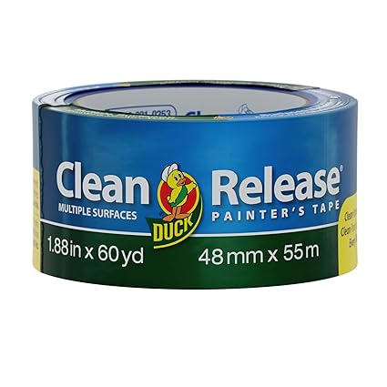 Duck Clean Release Blue Painter's Tape, 2-Inch (1.88-Inch x 60-Yard), Single Roll, 240195