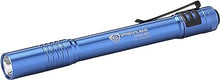 Load image into Gallery viewer, Streamlight 66122 Stylus Pro 100-Lumen Penlight With White LED, 2 AAA Alkaline Batteries and Removable Pocket Clip, Blue