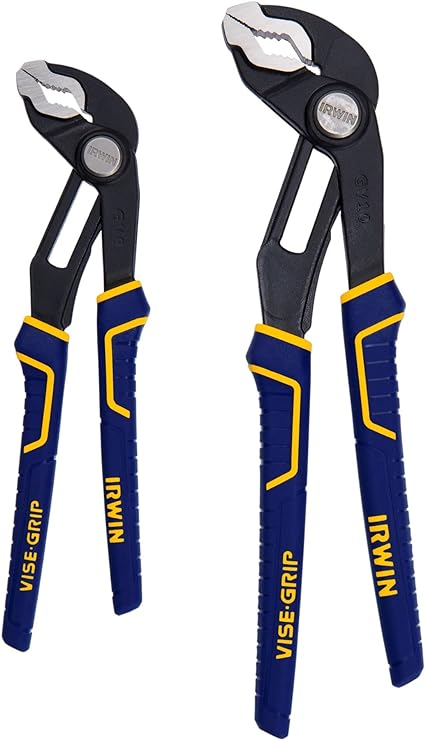 IRWIN VISE-GRIP GrooveLock Pliers Set, V-Jaw, 2-Piece (2078709)