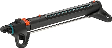 GARDENA 18712-80 Aquazoom 2700 Sq Ft Frost Proof, Fully Adjustable Oscillating Sprinkler, for Flexible, Leak Proof and Precise Watering, Compatible with Any Hose Brand, Made in Germany