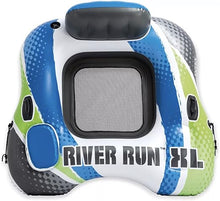 Load image into Gallery viewer, Intex River Run XL Lounge Tube - Inflatable Pool River Raft Ride- Vibrant Blue, White, and Green