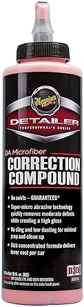 Meguiar's D30016 DA (Dual Action) Microfiber Correction Compound - Auto Compound Removes Surface Defects - 16 Oz Bottle