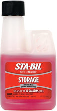 Load image into Gallery viewer, STA-BIL Storage Fuel Stabilizer - Keeps Fuel Fresh For Up To Two Years, Effective In All Ethanol Blended Fuels, Treats Up To 80 Gallons, 4oz (22205-12PK) , Red