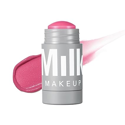 Milk Makeup Lip and Cheek Tint - Pigmented Cream Stick - Natural Vegan Formula - 0.21 Oz (RALLY - Shimmery Mauve)
