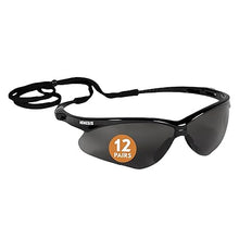 Load image into Gallery viewer, KleenGuard™ V30 Nemesis™ Safety Glasses (22475), with Anti-Fog Coating, Smoke Lenses, Black Frame, Unisex Sunglasses for Men and Women (Qty 12)