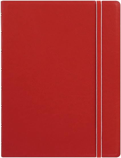 Filofax Notebook, A5 Size, 8.25 x 5.182 inches, Red (B115008U)