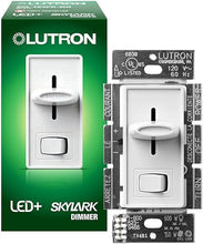 Load image into Gallery viewer, Lutron Skylark LED+ Dimmer Switch for Dimmable LED, Halogen and Incandescent Bulbs | 150W/Single-Pole or 3-Way | SCL-153P-WH | White