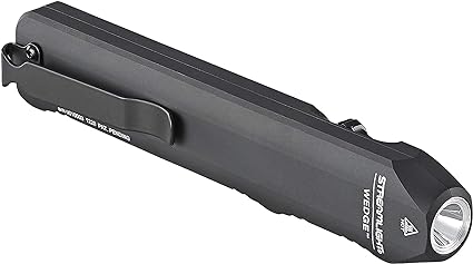 Streamlight 88810 Wedge 300-Lumen Slim Everyday Carry Flashlight, Includes USB-C Cord, Lanyard, Box, Black