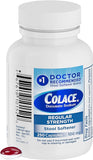 Colace Regular Strength Stool Softener, 100 mg Capsules, 250 Count, Docusate Sodium Stool Softener for Gentle, Dependable Relief