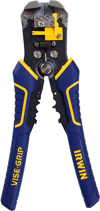 IRWIN VISE-GRIP Wire Stripper, 2 inch Jaw, Cuts 10-24 AWG, ProTouch Grip for Maximum Comfort (2078300)