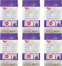 Load image into Gallery viewer, Enoz Lavender Scented Moth Ball Packets: Kills Clothes Moths, Carpet Beetles, Eggs and Larvae (6 oz Bag, 6 Pack)