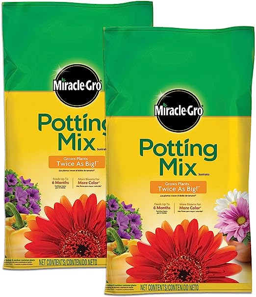 Miracle-Gro Potting Mix, 16 qt., 2-Pack