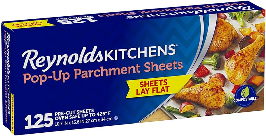 Reynolds Kitchens Pop-Up Parchment Paper Sheets, 125 ct.