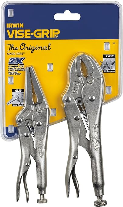 IRWIN VISE-GRIP Original Locking Pliers Set with Wire Cutter, 2-Piece (36)