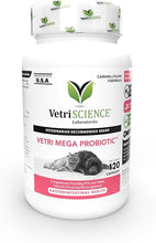 Load image into Gallery viewer, VETRISCIENCE Laboratories Vetri Mega Probiotic and Prebiotic for Dogs and Cats, 120 Capsules - Digestive Relief - Easy to Give Capsules - GI Support
