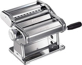 MARCATO Atlas 150 Pasta Machine, Made in Italy, Includes Cutter, Hand Crank, and Instructions, 150 mm, Stainless Steel