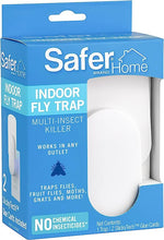 Load image into Gallery viewer, Safer Home SH502 Indoor Plug-In Fly Trap for Flies, Fruit Flies, Moths, Gnats, and Other Flying Insects – 400 Sq Ft of Protection