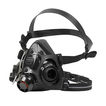 Load image into Gallery viewer, North by Honeywell 7700 Series Niosh-Approved Half Mask Silicone Respirator, Medium (770030M), Black