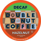 Double Donut Flavored Decaf Coffee, Decaf Hazelnut Coffee, Decaf Coffee Pods for Keurig K Cups Machines, 80 Count (Pack of 1)