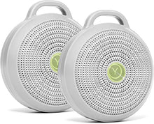 Load image into Gallery viewer, Yogasleep Hushh Portable White Noise Machine for Baby, 3 Soothing, Natural Sounds with Volume Control, Compact for On-The-Go Use &amp; Travel, USB Rechargeable, Baby-Safe Clip &amp; Child Lock, Grey, 2 Count