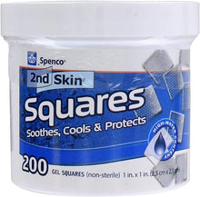 Load image into Gallery viewer, Spenco 2nd Skin Squares Soothing Protection, Gel Squares 200-Count, Bacterial Barrier, One Size