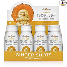Load image into Gallery viewer, Ginger Rescue Shots by The Ginger People – Immunity Boosting, Caffeine Free Energy, Digestive Heath, Wild Turmeric Flavor, 2 Fl Oz (Pack of 12)