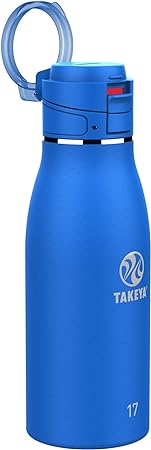 Takeya Traveler Insulated Coffee Mug, Leak Proof Lid, BPA Free, 17 Ounce, Cobalt