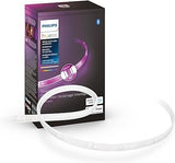 Philips Hue Bluetooth Smart Lightstrip Plus 1m/3ft Extension (No Plug), (Voice Compatible with Amazon Alexa, Apple Homekit and Google Home), White