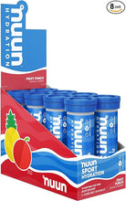 Load image into Gallery viewer, Nuun Sport Electrolyte Tablets for Proactive Hydration, Fruit Punch, 8 Pack (80 Servings)