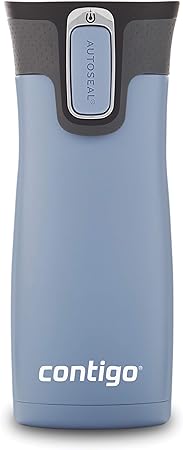 Contigo West Loop Stainless Steel Vacuum-Insulated Travel Mug with Spill-Proof Lid, Keeps Drinks Hot up to 5 Hours and Cold up to 12 Hours, 16oz Earl Grey