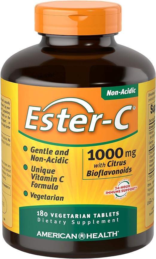American Health Product Ester C 1000mg with Citrus Bioflavonoids, Tablet 180 Count