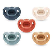 Load image into Gallery viewer, NUK Comfy Orthodontic Pacifiers, 0-6 Months, Timeless Collection, 5 Count (Pack of 1)