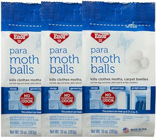 Load image into Gallery viewer, Enoz Para Moth Balls for Moths and Carpet Beetles, 80-mothballs, 3-pack (240 Count)